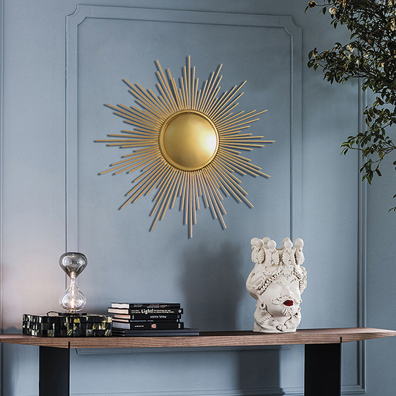 Sun American Light Extravagant Wall-mounted Dining Room Decoration Painting Genguan Wall Hanging Decoration Eu Style Living Room Sofa Background Wall Pendant