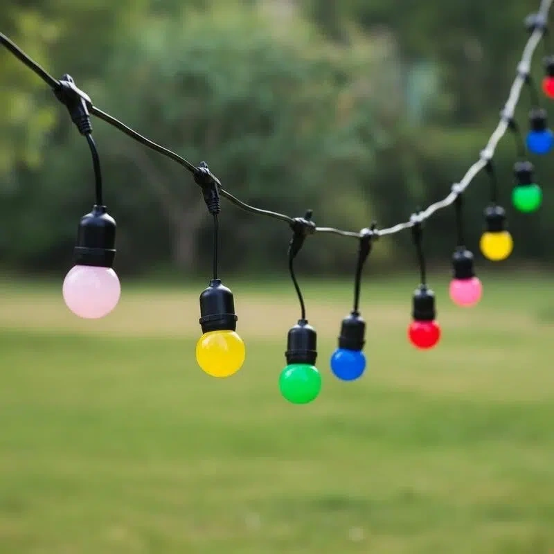 Outdoor Camping Rainproof Led Light String E27 Holiday Atmosphere Decorative Lights Replaceable Campsite Project Light String