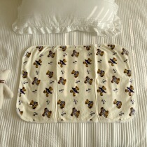 Boring Bazaar Little Bear Cute Aunt Mat Dormitory Menstrual Mat Cotton Washable Physiological Period Leak Proof Urine Septum Pad