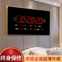  Hechuang super large character super large screen LED digital perpetual calendar fashion living room wall clock information calendar Personality calendar clock