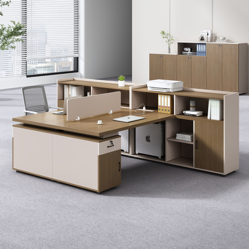Office Desk and Chair Set, Simple and Modern, 4-Person Staff Workstation, Office Staff Cubicle with 6 Screens, Partitioned Financial Desk Office Desk and Chair Set, Simple and Modern, 4-Person Staff Workstation, Office Staff Cubicle with 6 Screens, Partitioned Financial Desk