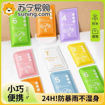 Disposable raincoat adult card thickened full body rainproof transparent portable travel outdoor mountaineering waterproof 824