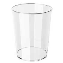 Living room bathroom toilet kitchen paper basket light luxury transparent trash can office bedroom storage tube Huanghe 1117