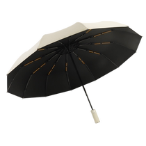 24-rib fully automatic umbrella for men and women rain or shine customized logo enlarged thickened and reinforced sunshade umbrella 2242