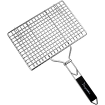 304 stainless steel grilled fish clips barbecue outdoor grilled fish splint net barbecue grill net tools supplies 2795