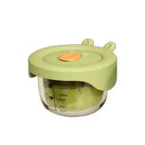 Baby glass food supplement box for fresh storage steamable egg custard bowl special baby food supplement bowl and cup set 1532