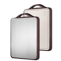 Household antibacterial and mildew-proof chopping board double-sided stainless steel kitchen chopping board sticky board rice shell cutting board 1818