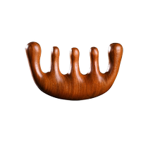 Zhao Lusis same style massage comb for scalp meridian green sandalwood five-tooth head treatment anti-hair loss horn lady 2191