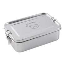 Lunch box food grade 304 stainless steel steamed lunch box for office workers and students in canteen old-fashioned divided lunch box 3842