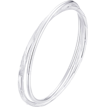 Chinese jewelry double ring Mobius pure silver bracelet solid womens sterling silver c1 birthday gift Mid-Autumn gift 937