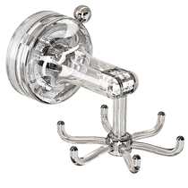 Kitchen suction cup rotating hook without punching wall-mounted multi-functional spatula spoon six-claw hanging rack storage rack 1585