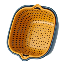 Vegetable washing basin Leaching basket Kitchen Living Room Tea table Home Vegetable Basket Fruits Pan Naughty Rice Washing basket Real and 1117