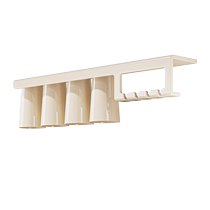 Wall-mounted toothbrush storage rack magnetic bathroom mouthwash cup toothbrush storage bathroom electric rack no punching 2110