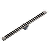 Extremely narrow linear invisible floor drain deodorant bathroom stainless steel rectangular strip minimalist side row linear 1835