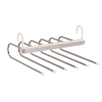 Folding trouser rack clip multi-functional household trouser hanging artifact special non-marking non-slip wardrobe built-in trouser clip 1585