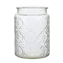 Nut and tangerine peel storage jar food with lid tea dried fruit glass jar grain storage bottle Huanghe 1117