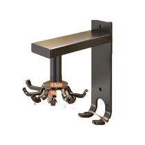 滕玄厨房置物架旋转挂钩壁挂挂架收纳厨具锅铲勺子铲子免打孔1563