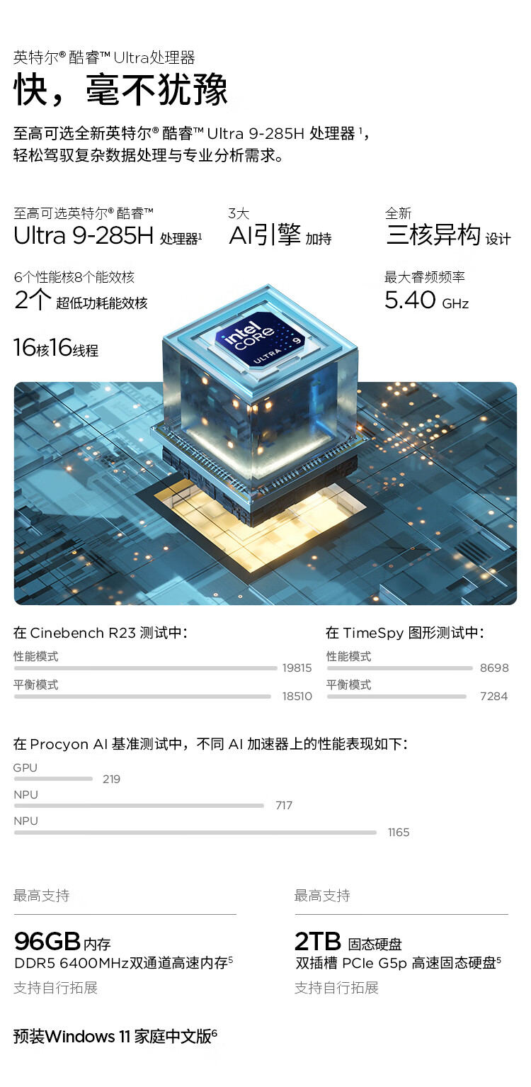 ThinkPad T14p 2025 英特尔酷睿 Ultra 9 AI高性能工程师本 03CD插图2