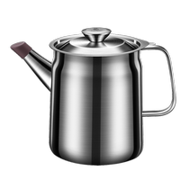 304 stainless steel oil filter pot oil storage bottle kitchen filter oil residue lard tank food grade household large capacity 2085