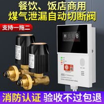 Gas alarm automatic shut-off valve shuts off bottled liquefied petroleum gas leakage in catering business home kitchen 1467