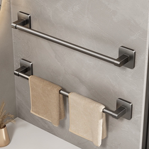 Towel rack bathroom punch-free wall-mounted storage rack bathroom towel single pole toilet toilet storage 352