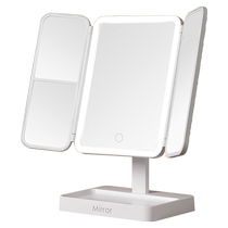 Smart makeup mirror with light led desktop desktop folding light luxury senior girls gift portable charging 322E