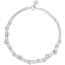 Chinese gold starry sky silver bracelet for women light luxury niche delicate babys breath C1 as a birthday gift for girlfriend 3761