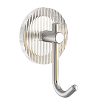 Hook adhesive strong load-bearing punch-free bathroom toilet sticky hook wall door behind the traceless towel hook 3130