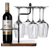 Integrated red wine glass hanging upside down shelf high-end light luxury red wine display rack wine cabinet decorative storage ornaments 2378