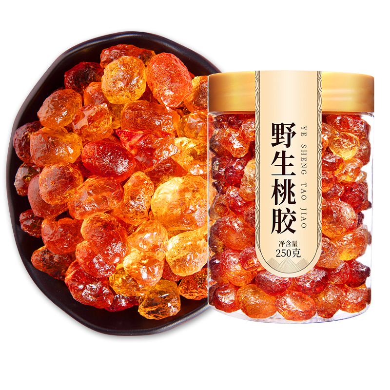 包邮再春堂野生桃胶，养生美容圣品，250g大份装，速来抢购！🌸