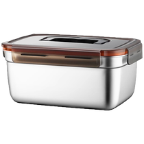 316 stainless steel refreshing box buckle sealed box Refrigerator heat resistant rectangular fruit containing box 2351