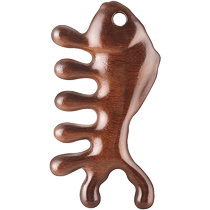 按摩梳头部经络梳檀木梳宽齿梳大齿梳穴位头疗梳送老婆送父母2139