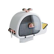 Face towel storage box wall-mounted toilet tissue box punch-free tissue box household Huanghe 1117