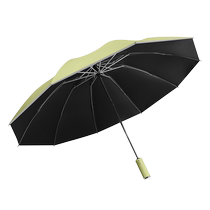 Rain or shine fully automatic umbrella thickened mini sun umbrella for men and women folding reinforced sun protection UV protection 1827