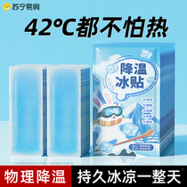 Ice stickers cooling stickers cooling and refreshing stickers for students to prevent sleepiness in class summer cooling and relieving heat cooling stickers 3596