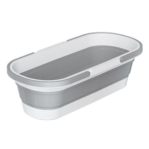 Folding mop bucket rectangular single bucket household mop cleaning bucket water storage drainable bucket mop bucket 1866