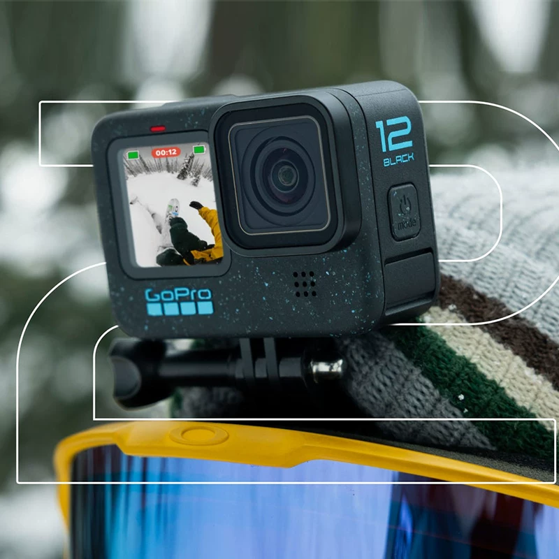 Экшн-камера GoPro HERO12 BLACK для спорта на открытом воздухе мотоциклизма велоспорта дайвинга водонепроницаемая и стабилизированная камера для влогов