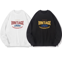 Bofansen autumn style loose comfortable and slim trendy printed couple tops round neck stylish letter sweatshirt