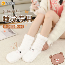 Pied de guerre Divin Instrumental Winter Womens Warm Foot Bao Sleeping Bed With Socks Hot Water Bag Quilt Feet Cold Warm Socks 824