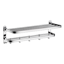 Bathroom towel rack no punching bathroom storage rack toilet 304 stainless steel bath towel rack hardware pendant 1763