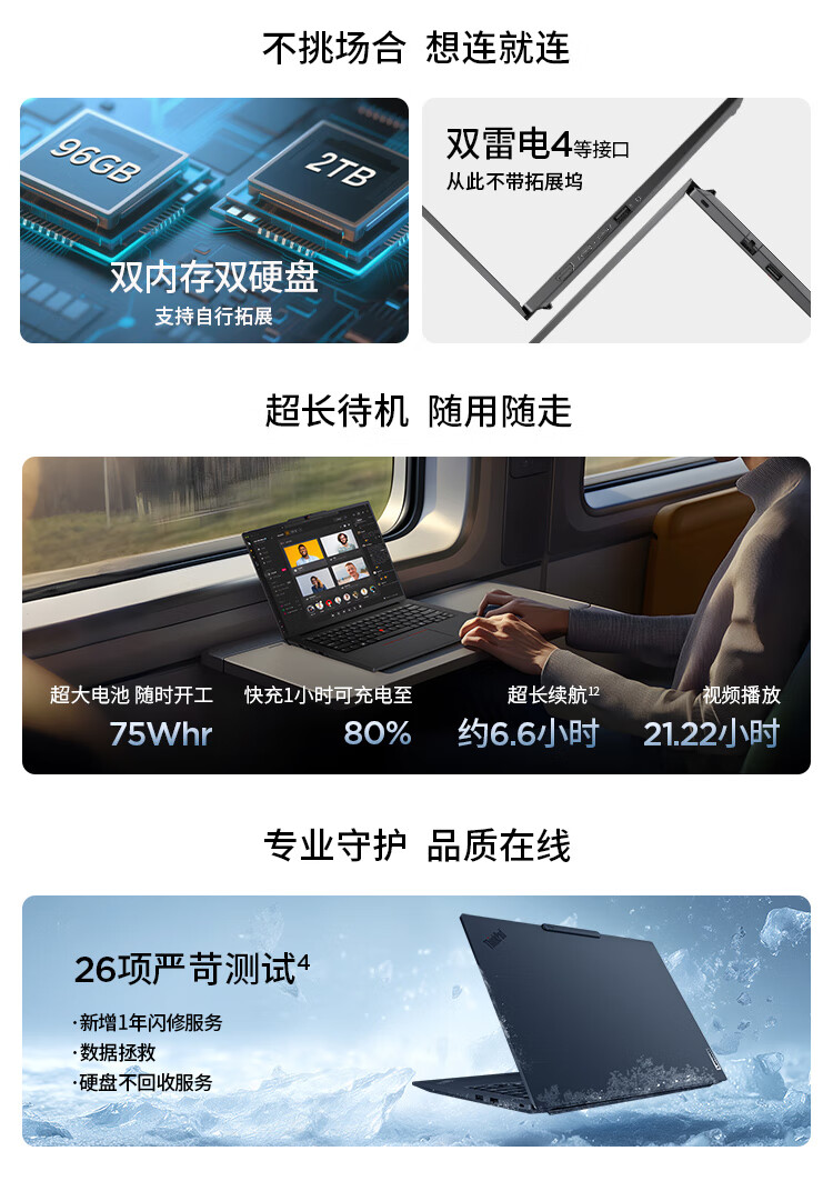 ThinkPad T14p 2025 英特尔酷睿 Ultra 9 AI高性能工程师本 03CD插图1