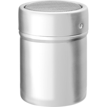 Coffee powder can with lid cocoa powder matcha stainless steel powder canister fine mesh baking barbecue seasoning sieve 2313