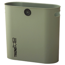 Cracked trash can toilet toilet lidless paper basket home living room narrow gap ultra-narrow toilet paper bucket Huanghe 1117