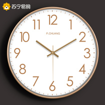 Wall clock living room home hanging fashion clock light luxury modern simple watch hanging wall background wall minimalist clock 2129