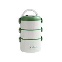 304 stainless steel insulated double-layer lunch box microwaveable lunch box portable lunch bucket for office workers 668