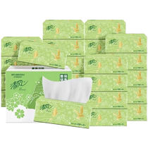 (self-employed) clear wind pumping paper whole box green flowers 20 packs 200 cramps * 3 boxes home affordable food towel paper towels 3041