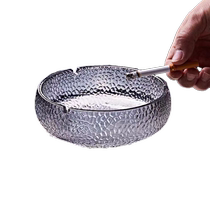 Suning Fashion Glass Living Room Ashtray Anti-fly Home Ashtray Light Luxury Office Nordic Crystal Creative 1399