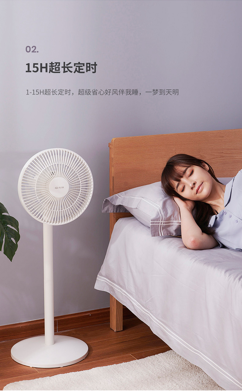 先锋 DXH-S6 18叶蝉翼扇叶 直流变频落地循环扇电风扇 图21