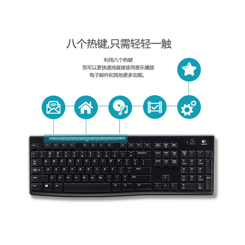 Купить Мышь+Клавиатура Компания Logitech mk275 беспроводная мышь и ...