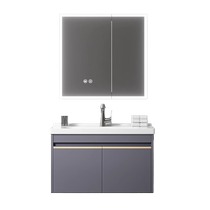 Space Aluminum Bath Room Cabinet Combination Integrated Ceramic Basin Wash Washbasin Cabinet Honeycomb Aluminum Toilet Wash table 1145